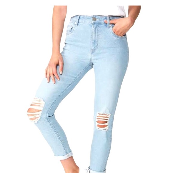 Cotton On Jeans Sz 8 High Rise Stretch Skinny Leg - Picture 9 of 9